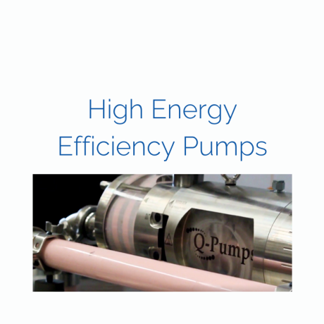 High Energy Efficiency Pumps for the Food Industry